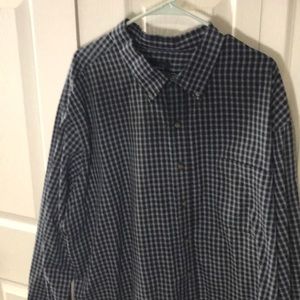 Black & blue-ish grey casual button down shirt